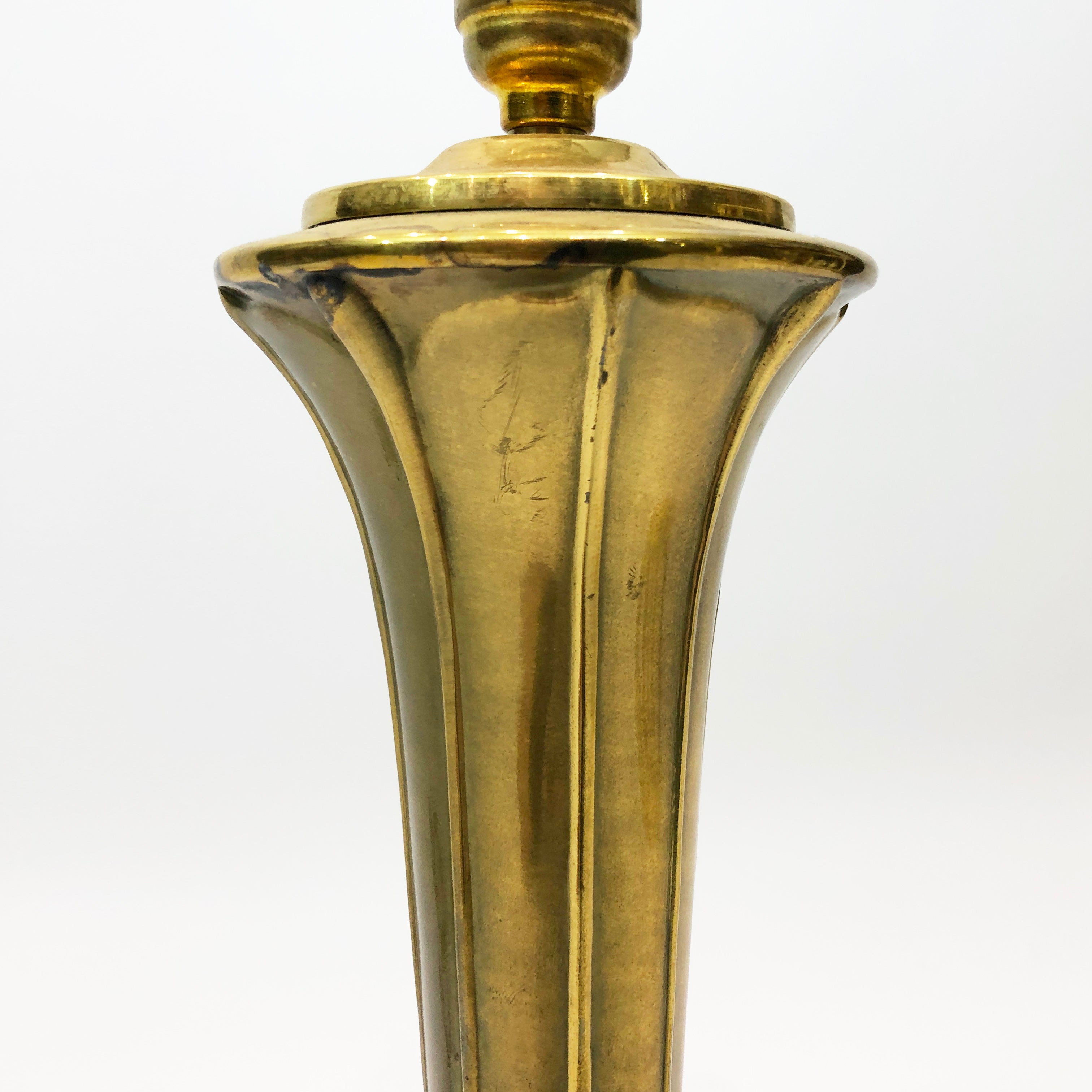 Art_Nouveau_Style_Brass_Table_Lamp,_France_1970s