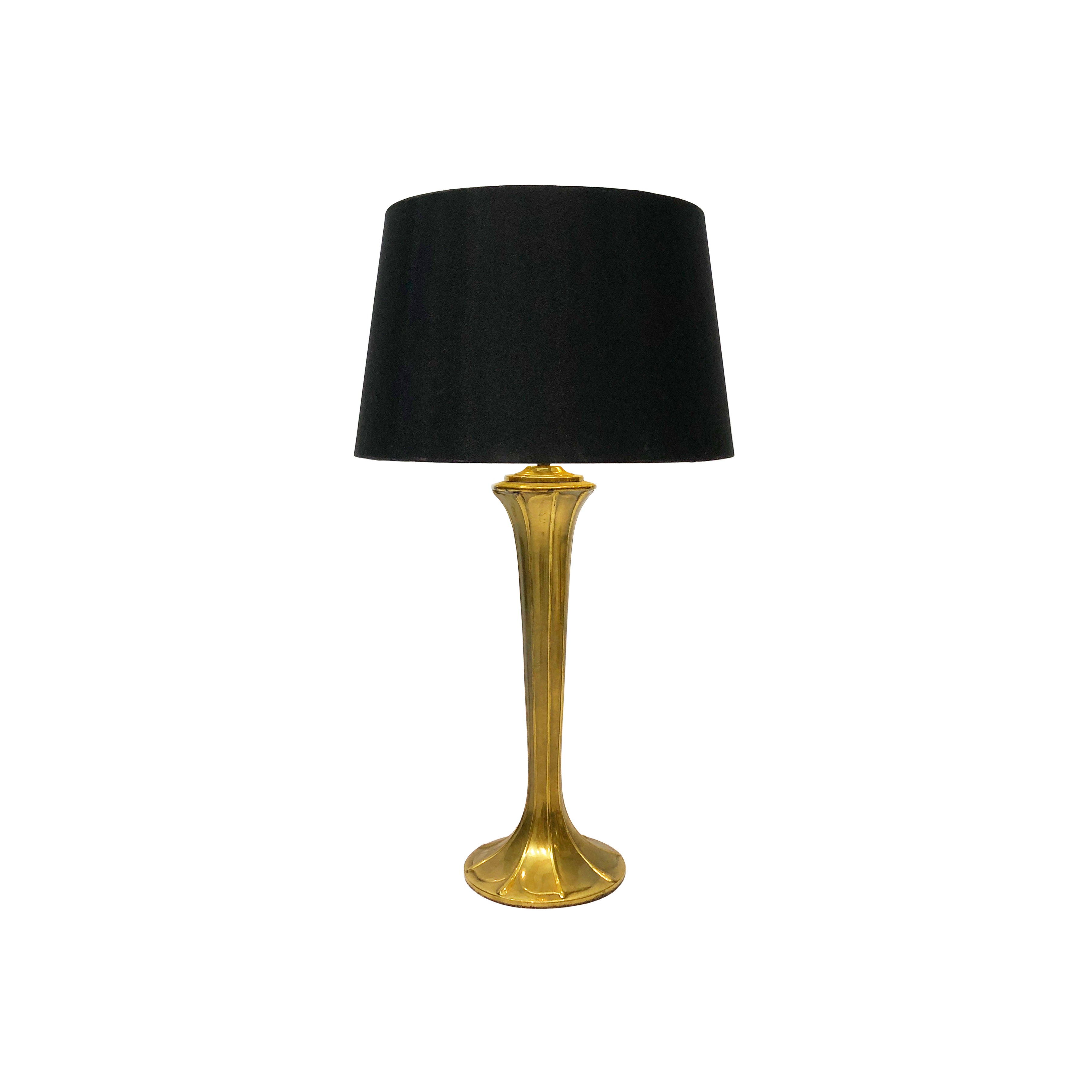Art_Nouveau_Style_Brass_Table_Lamp,_France_1970s