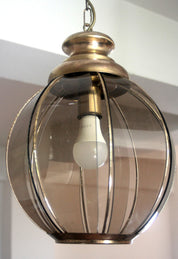 Brass_chandelier_with_smoked_glass_segments,_second_half_of_the_20th_century