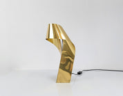 Brass_design_lamp_stamped_and_numbered_1970s