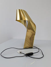 Brass_design_lamp_stamped_and_numbered_1970s