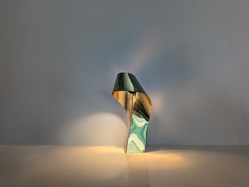 Brass_design_lamp_stamped_and_numbered_1970s