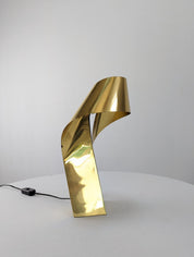 Brass_design_lamp_stamped_and_numbered_1970s