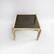 Brass_Glass_Cream_Faux_Bamboo_Side_Table_Italian_Midcentury_1970s_Vintage_Hollywood_Regency