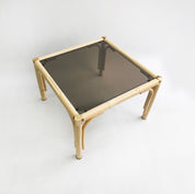 Brass_Glass_Cream_Faux_Bamboo_Side_Table_Italian_Midcentury_1970s_Vintage_Hollywood_Regency