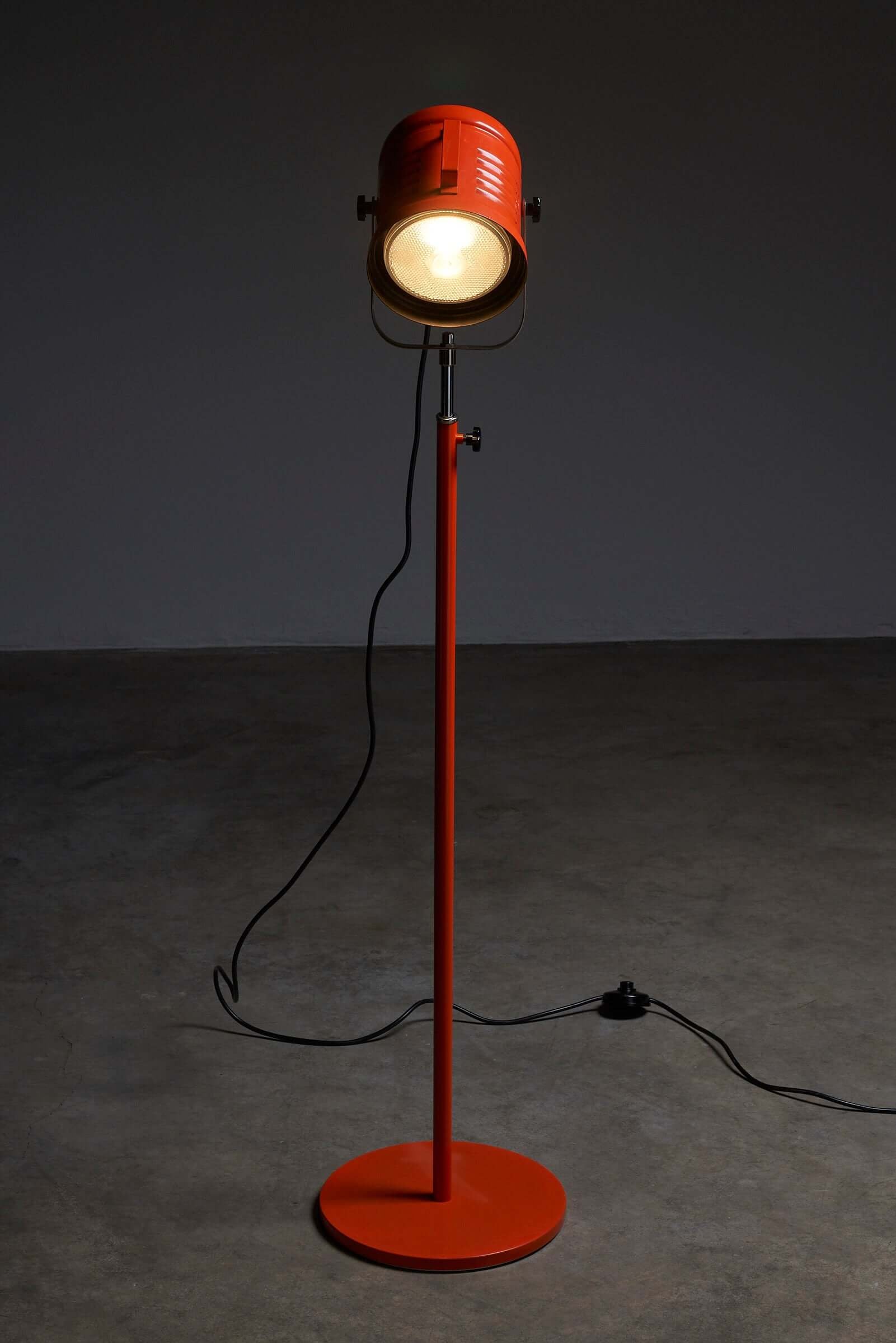Bright_Orange_Spot_Floor_Lamp_by_Aneta,_Sweden
