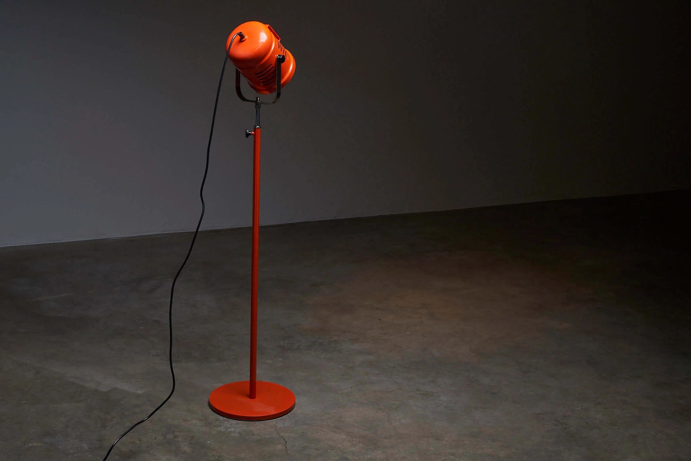 Bright_Orange_Spot_Floor_Lamp_by_Aneta,_Sweden