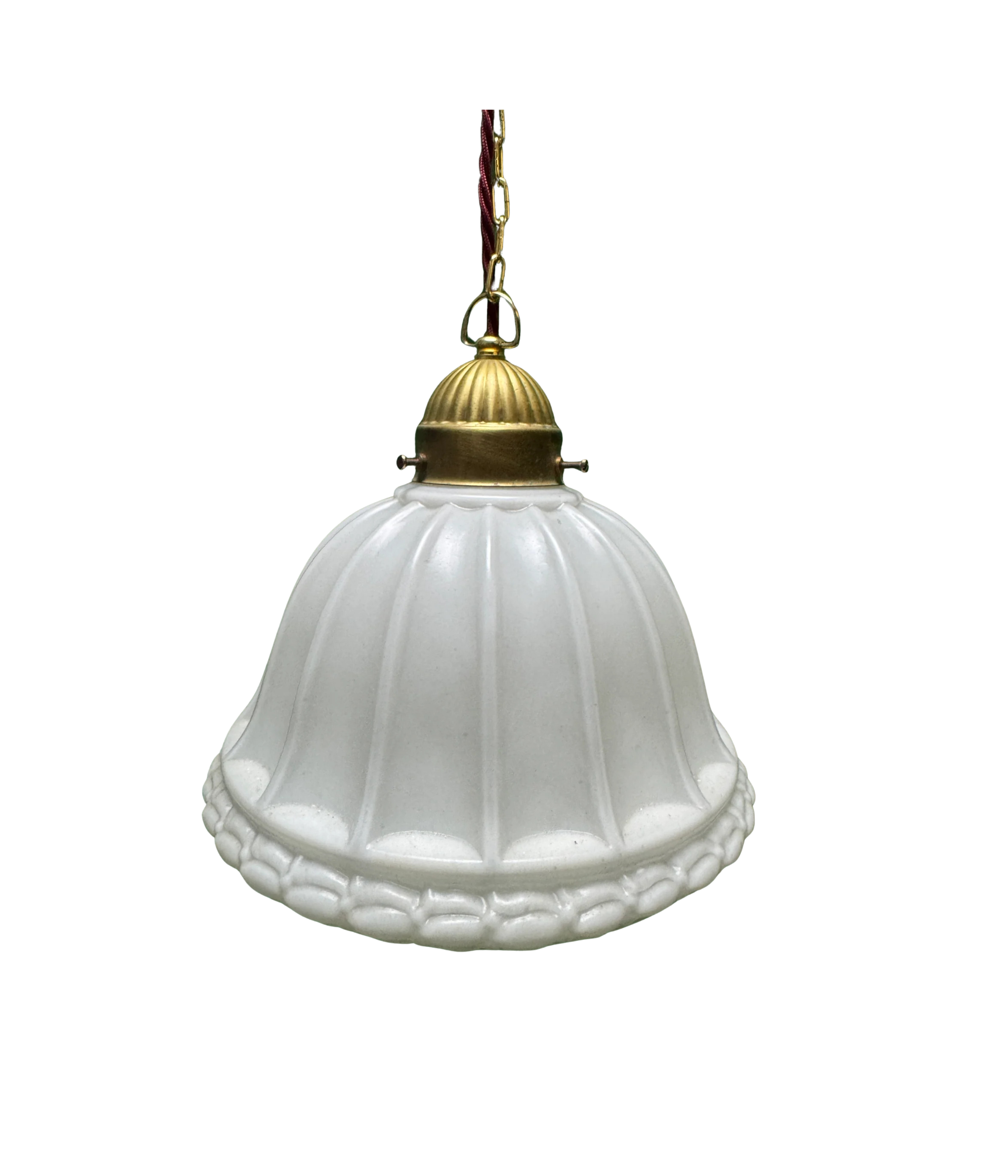 British_Opaline_Glass_Pendant_Light_with_Brass_Gallery,_1920s