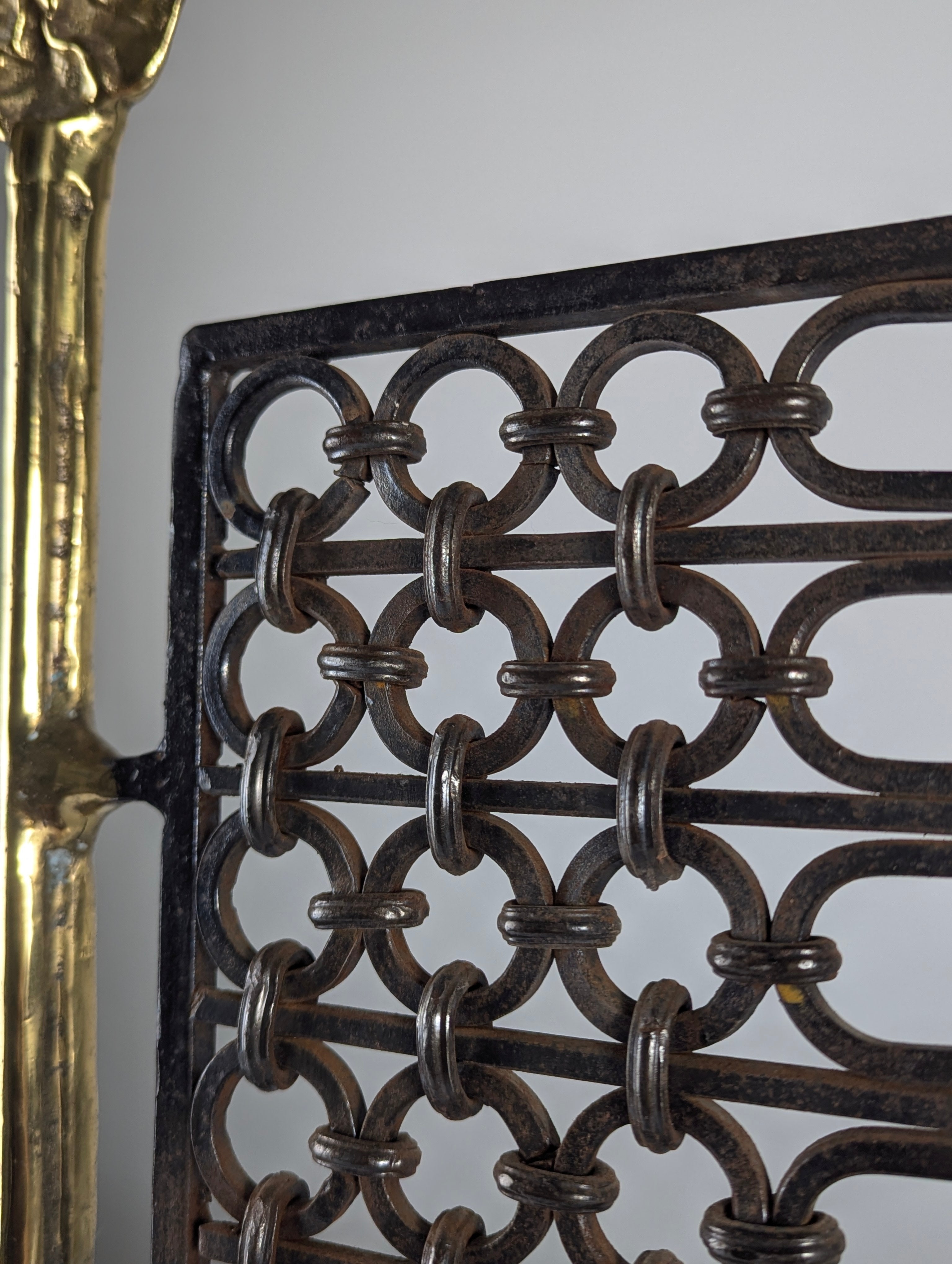 Brutalist_Bronze_and_Wrought_Iron_Fireplace_Screen_by_David_Marshall