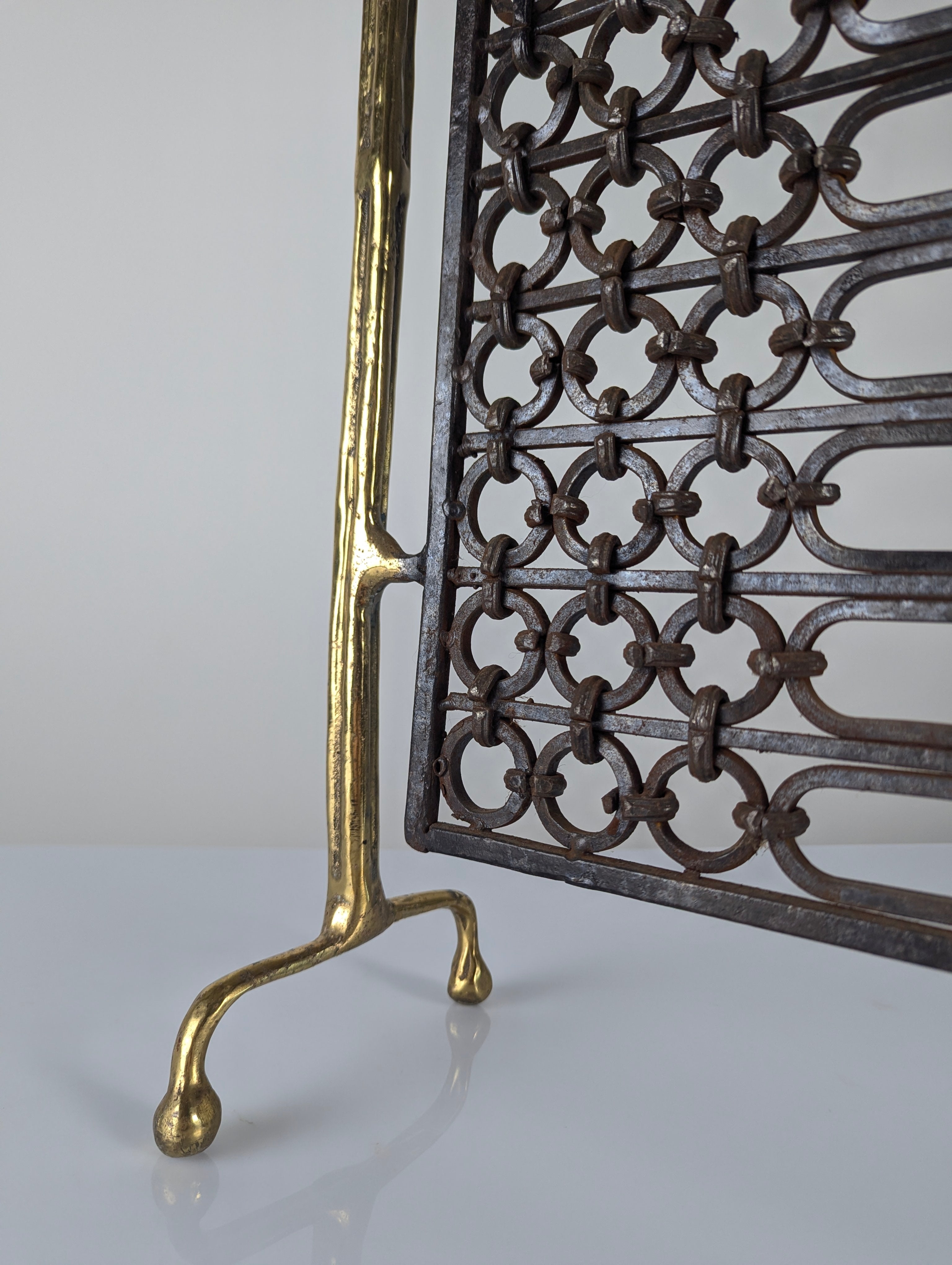 Brutalist_Bronze_and_Wrought_Iron_Fireplace_Screen_by_David_Marshall