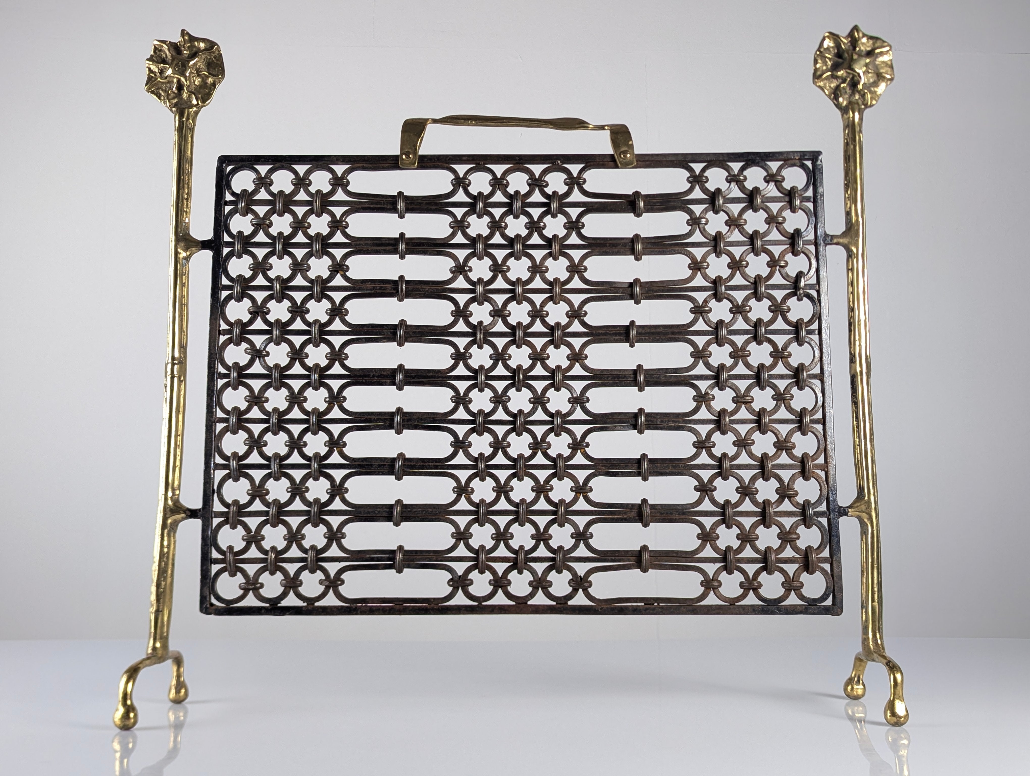 Brutalist_Bronze_and_Wrought_Iron_Fireplace_Screen_by_David_Marshall