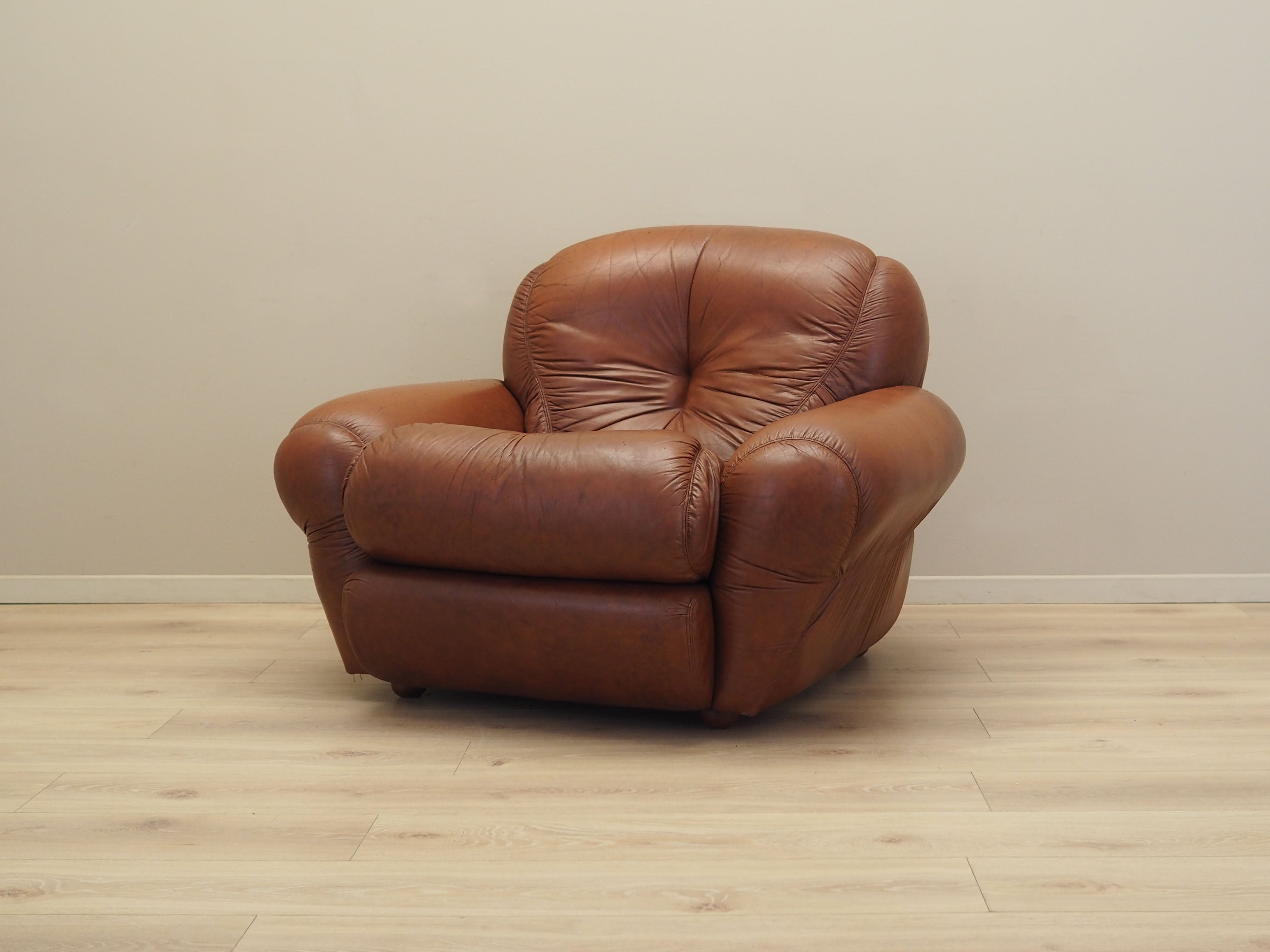 Brown_Armchair,_Original_Leather,_1970s,_Italy