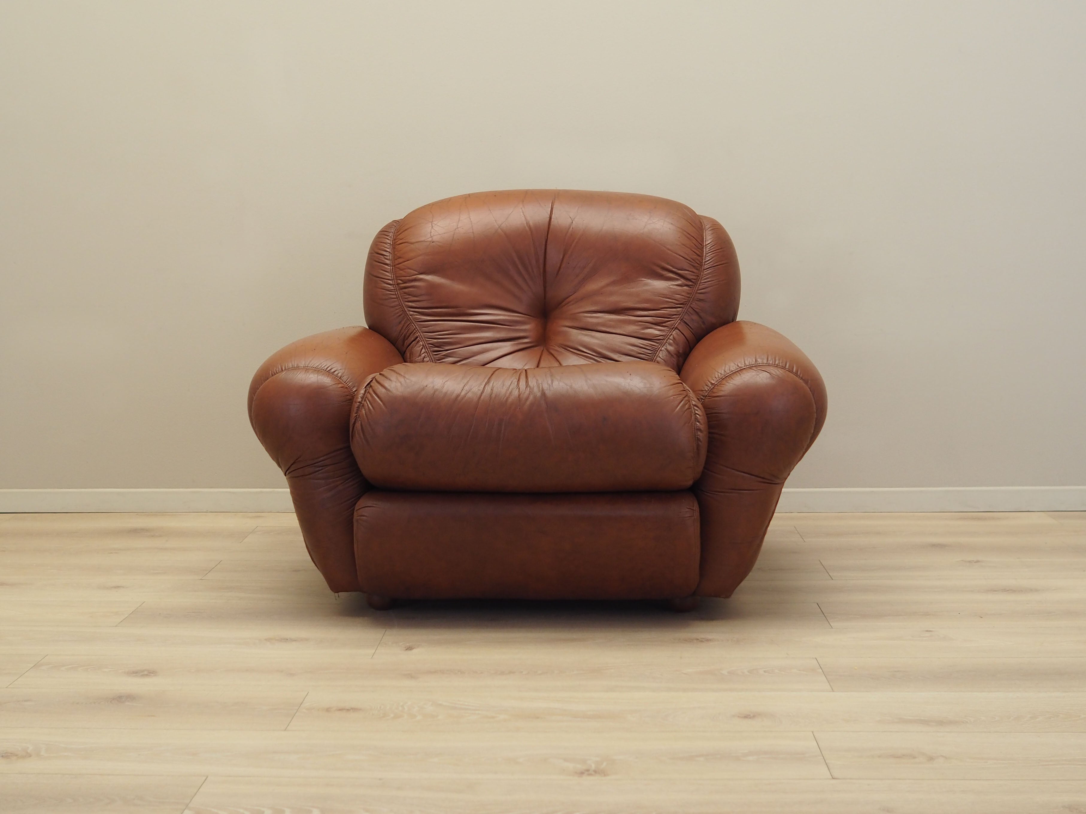 Brown_Armchair,_Original_Leather,_1970s,_Italy