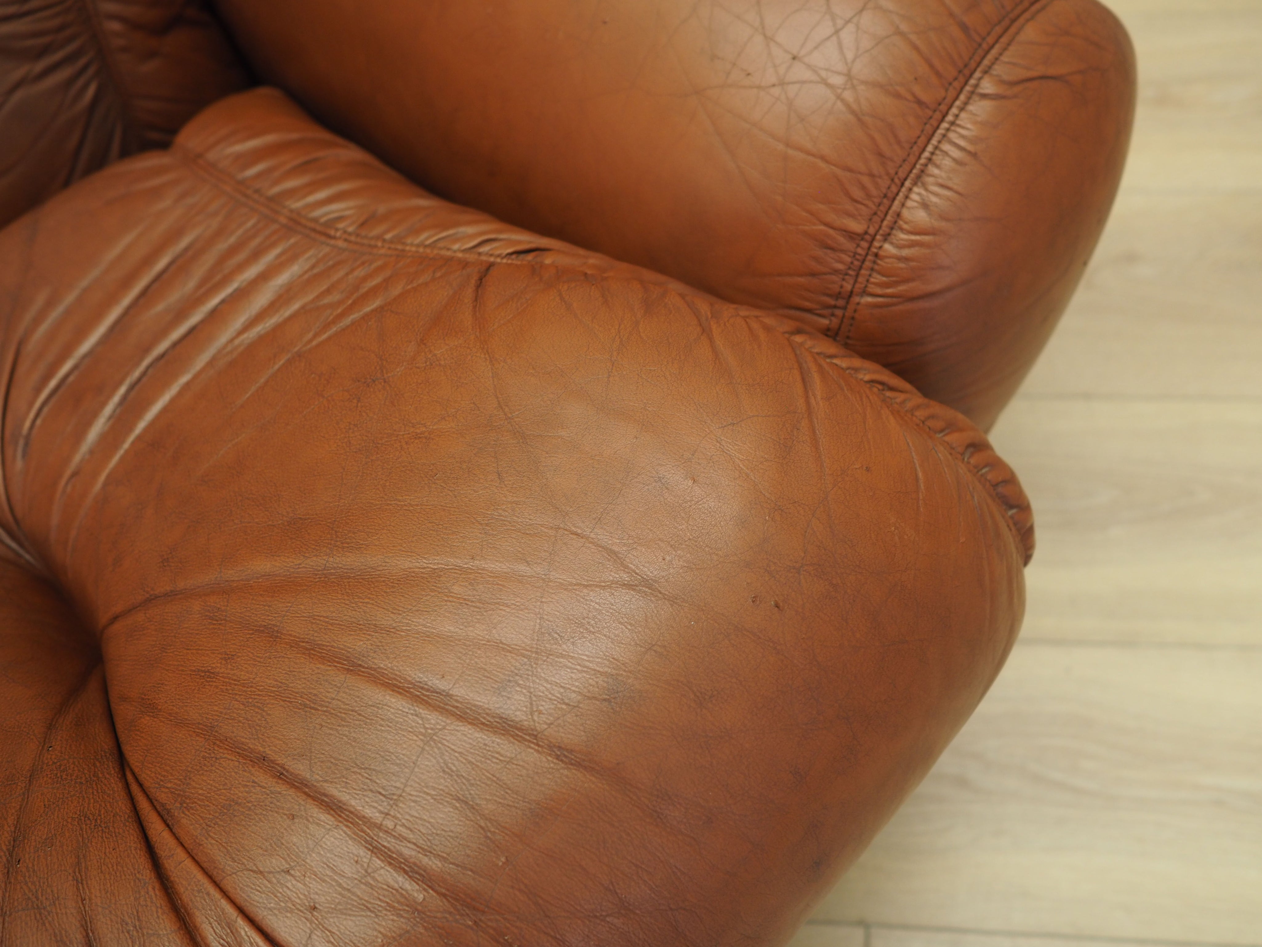 Brown_Armchair,_Original_Leather,_1970s,_Italy