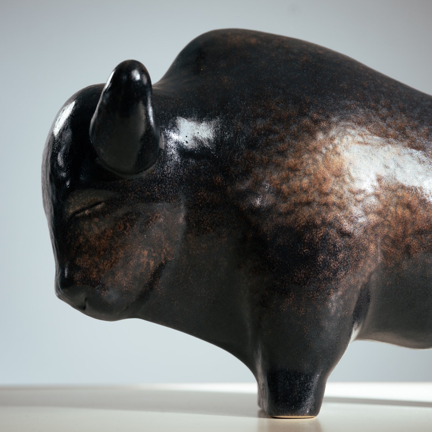 Ceramic_Bull_Sculpture_by_Kurt_Tschörner_for_Ruscha,_Germany,_Mid-20th_Century