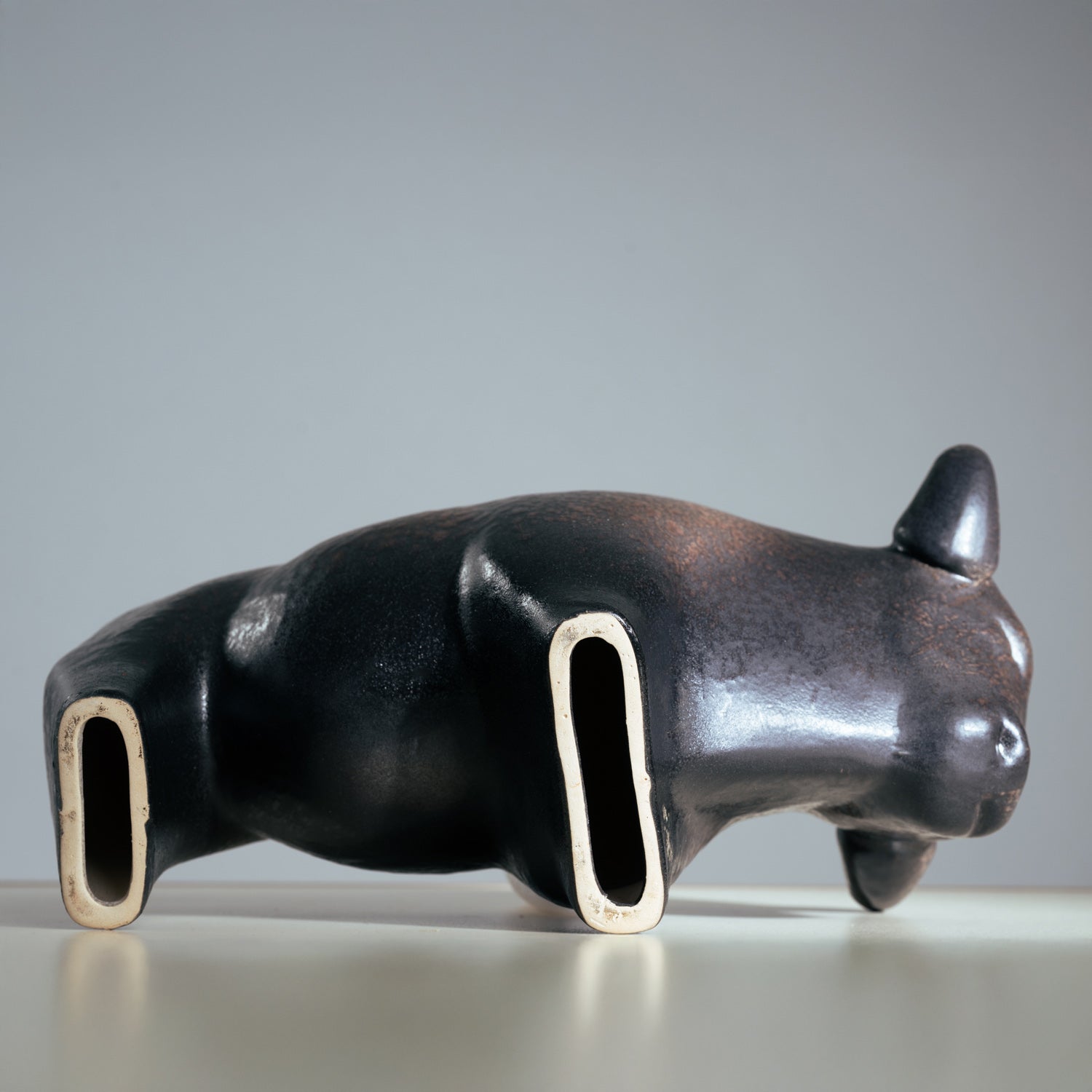 Ceramic_Bull_Sculpture_by_Kurt_Tschörner_for_Ruscha,_Germany,_Mid-20th_Century