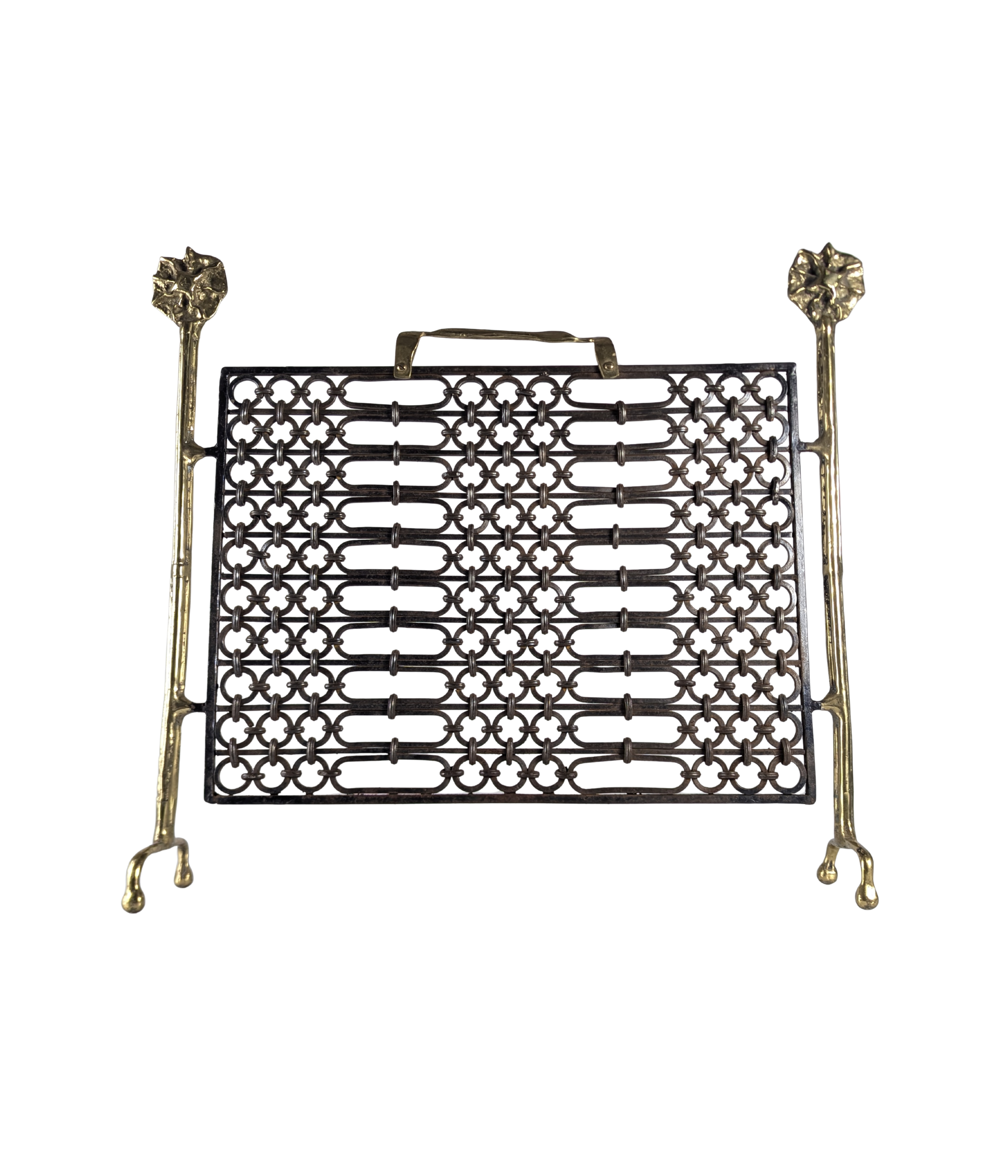 Brutalist_Bronze_and_Wrought_Iron_Fireplace_Screen_by_David_Marshall