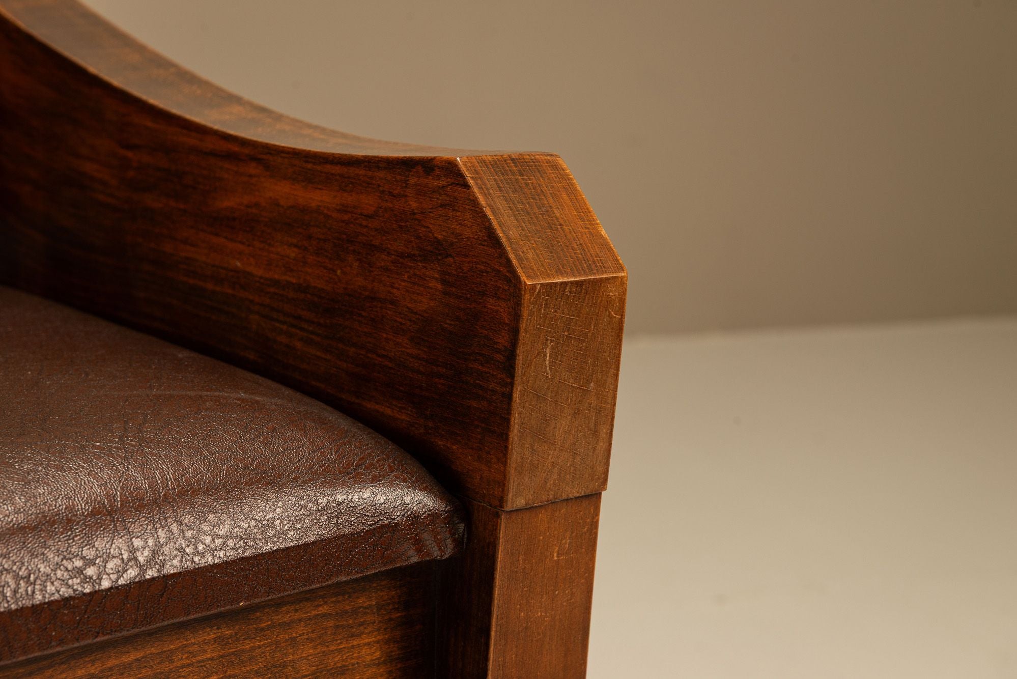 Brutalist_Bulky_Artisanal_Chair_in_Wood,_1960s