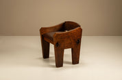 Brutalist_Bulky_Artisanal_Chair_in_Wood,_1960s