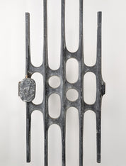 1960s_Brutalist_Cast_Aluminum_Door_Panel,_Paul_Evans_Style