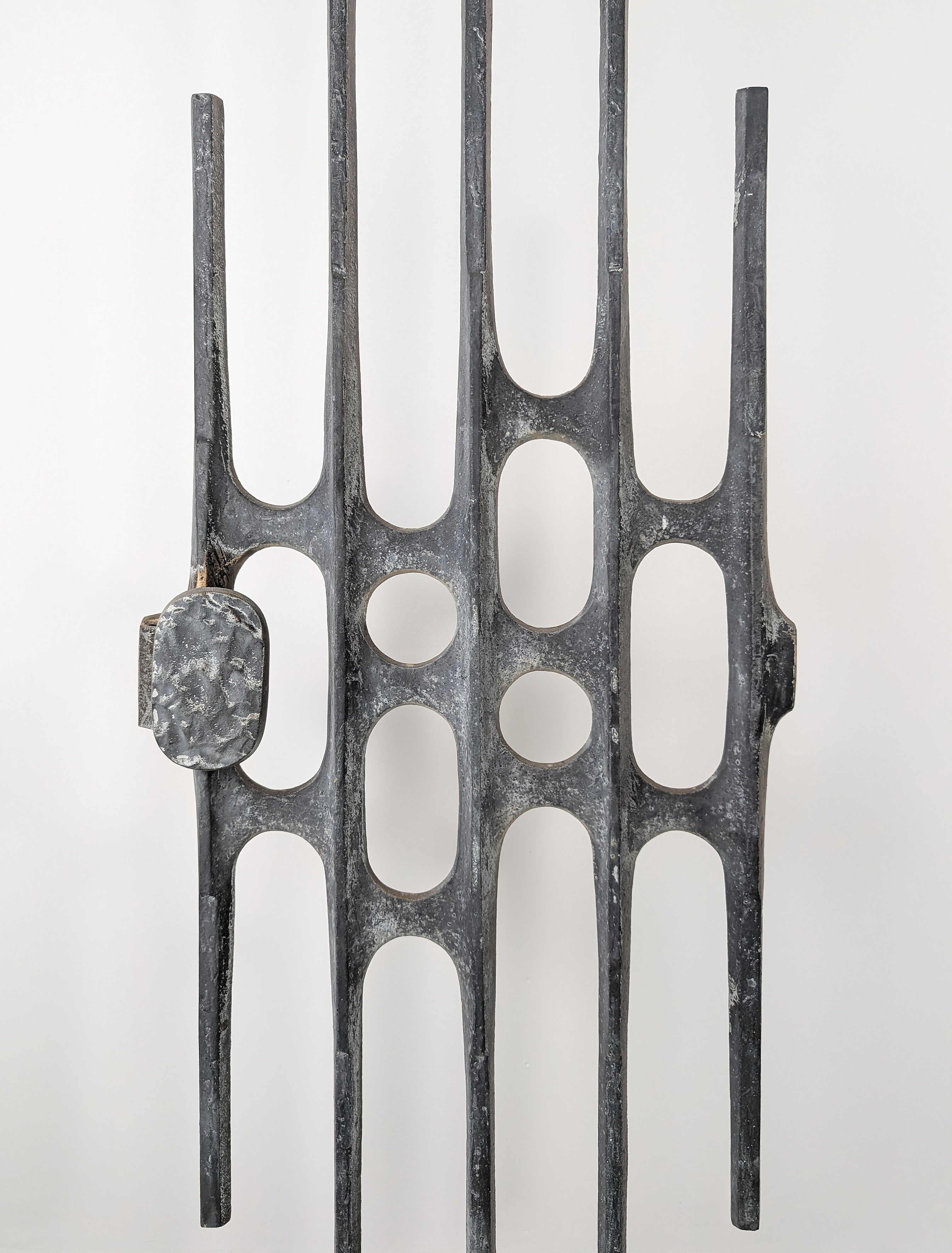 1960s_Brutalist_Cast_Aluminum_Door_Panel,_Paul_Evans_Style