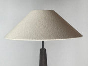 Brutalist_Ceramic_Floor_Lamp_with_Bouclé_Shade,_1960s,_Netherlands