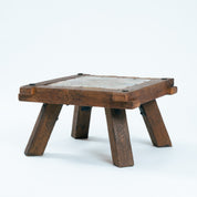 Rustic_Copper_Coffee_Table_with_Solid_Wood_Frame,_German_Mid_Century_Modern,_1970s