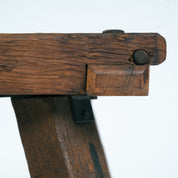 Rustic_Copper_Coffee_Table_with_Solid_Wood_Frame,_German_Mid_Century_Modern,_1970s