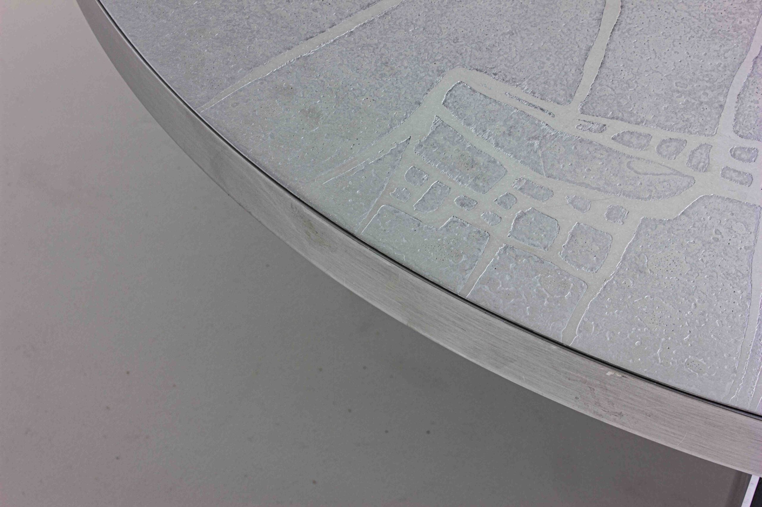 Brutalist_Etched_Chrome_Round_Coffee_Table_by_Heinz_Lilienthal,_1960s