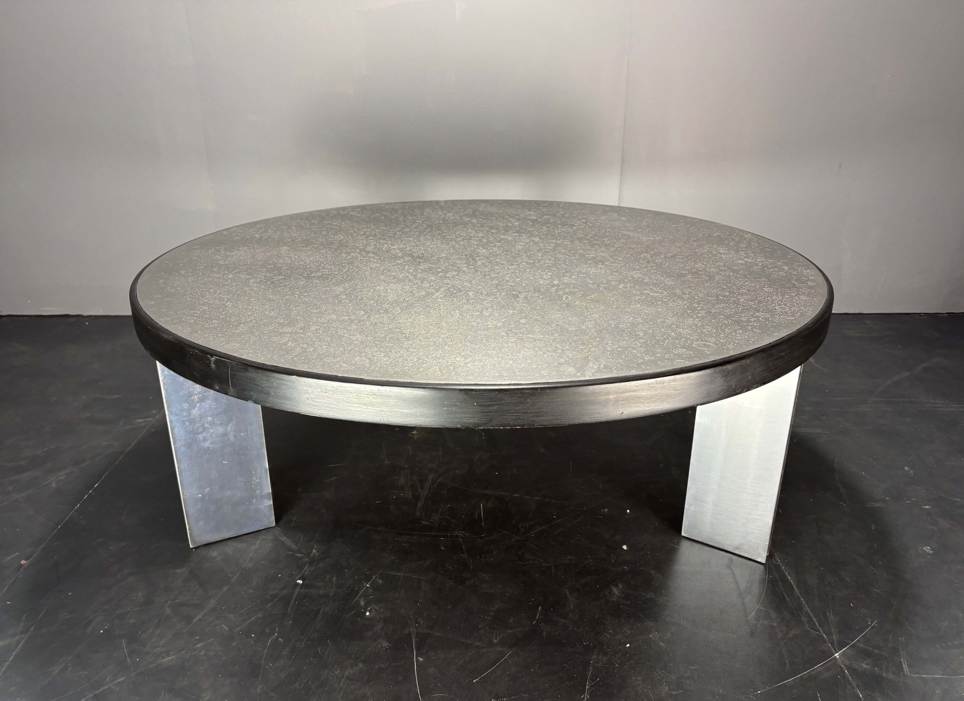 SEO_Product_Title_Round_Etched_Stainless_Steel_Coffee_Table_by_Heinz_Lilienthal,_German_Mid-Century_Modern_Design