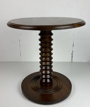 Brutalist_French_Wood_Turned_Wine_Press_Side_Table_from_Charles_Dudouyt,_1950s
