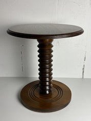 Brutalist_French_Wood_Turned_Wine_Press_Side_Table_in_the_style_of_Charles_Dudouyt,_1950s