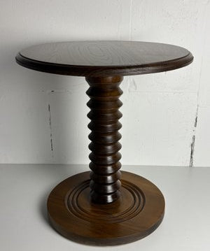Brutalist_French_Wood_Turned_Wine_Press_Side_Table_in_the_style_of_Charles_Dudouyt,_1950s