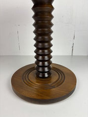 Brutalist_French_Wood_Turned_Wine_Press_Side_Table_in_the_style_of_Charles_Dudouyt,_1950s