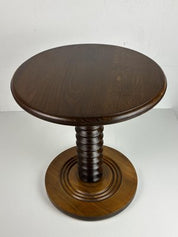 Brutalist_French_Wood_Turned_Wine_Press_Side_Table_in_the_style_of_Charles_Dudouyt,_1950s