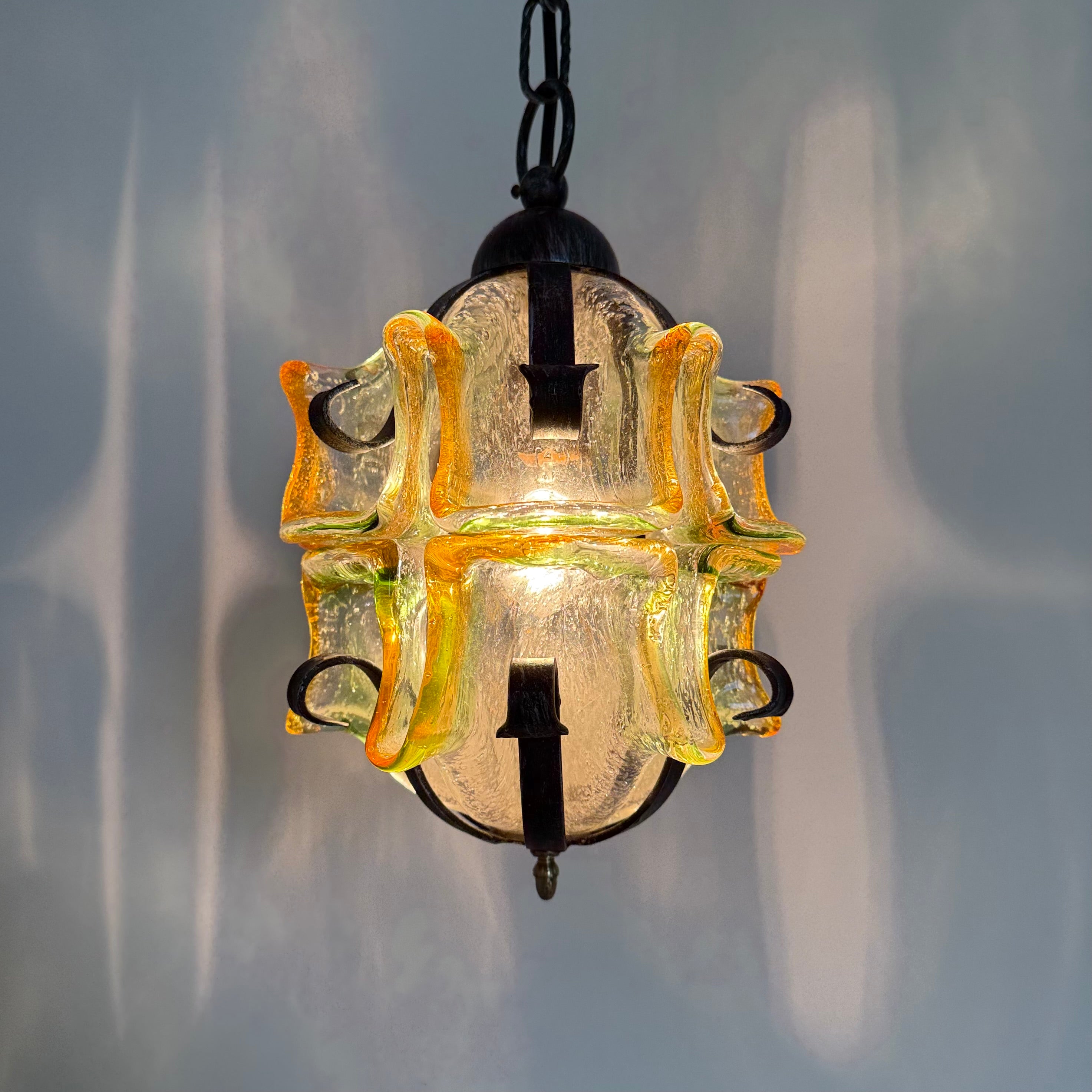 Brutalist_Glass_and_Iron_Pendant_Lamp,_1970s