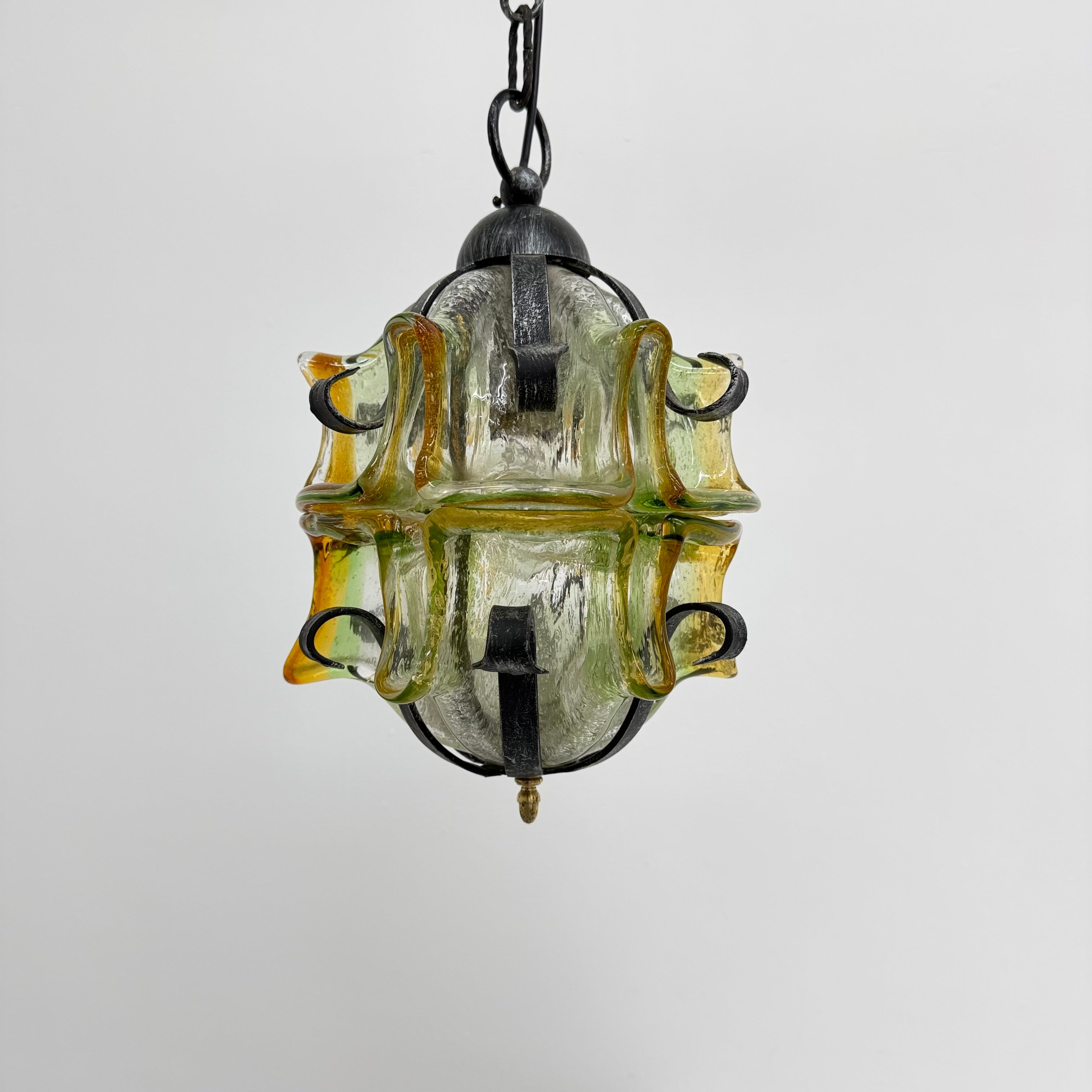Brutalist_Glass_and_Iron_Pendant_Lamp,_1970s
