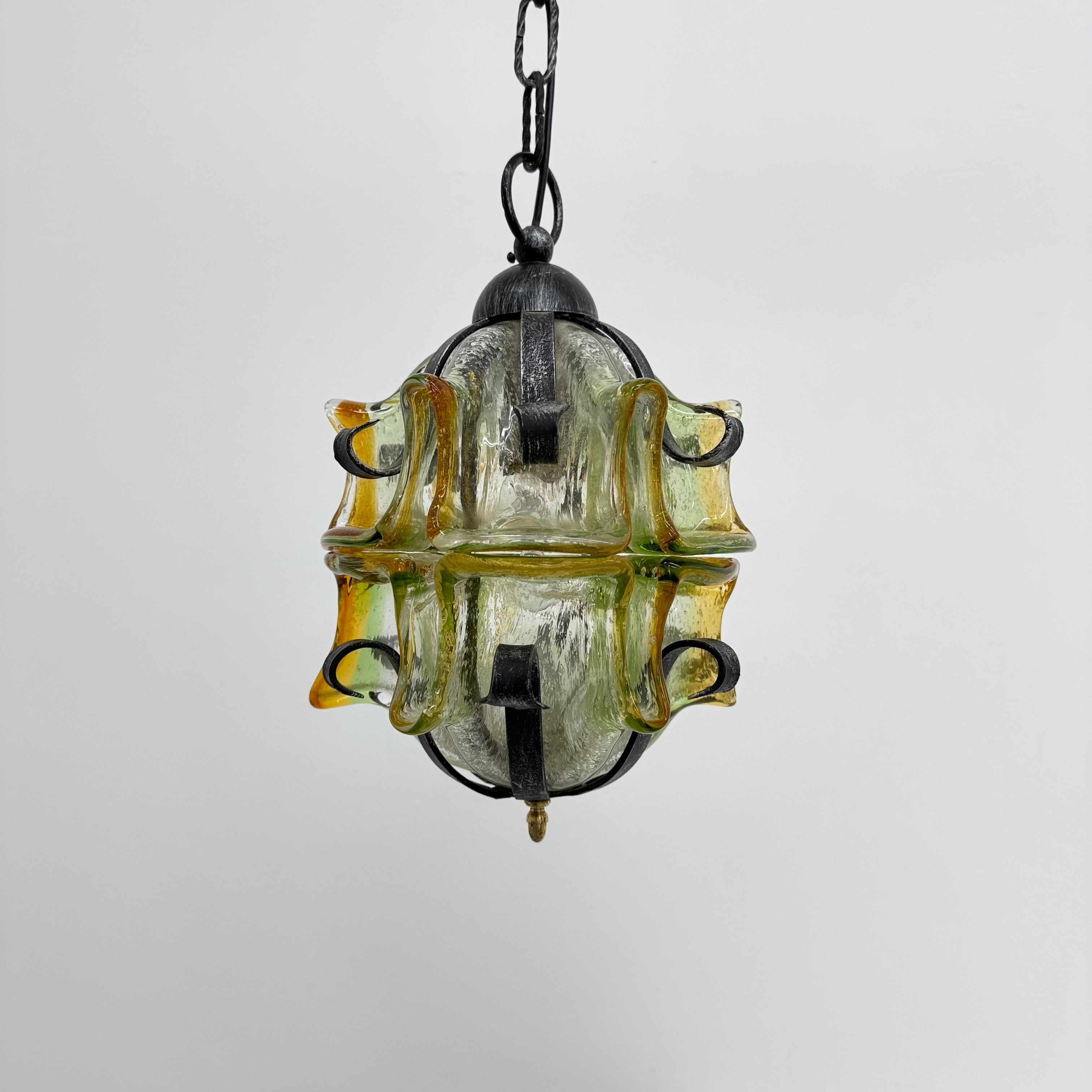 Brutalist_Glass_and_Iron_Pendant_Lamp,_1970s