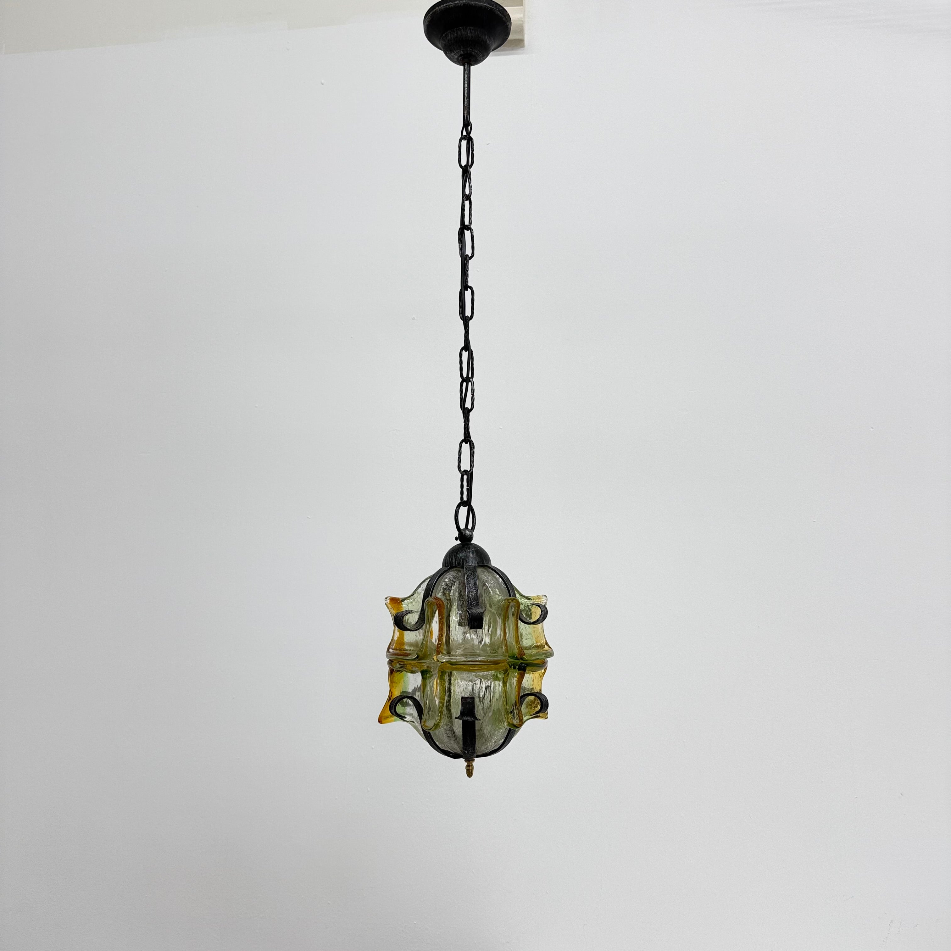 Brutalist_Glass_and_Iron_Pendant_Lamp,_1970s