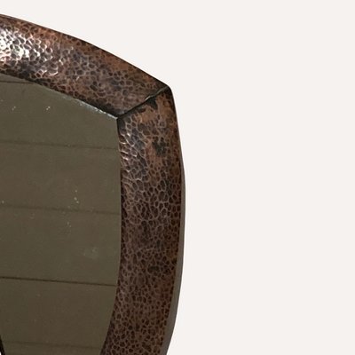 Brutalist_Hammered_Copper_Triangle_Mirror,_Netherlands_1920s
