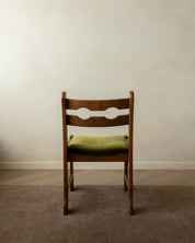 Set_of_4_Brutalist_Razorback_Oak_Dining_Chairs_with_Olive_Green_Velvet_Upholstery,_Europe,_1970s