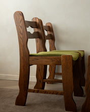 Set_of_4_Brutalist_Razorback_Oak_Dining_Chairs_with_Olive_Green_Velvet_Upholstery,_Europe,_1970s
