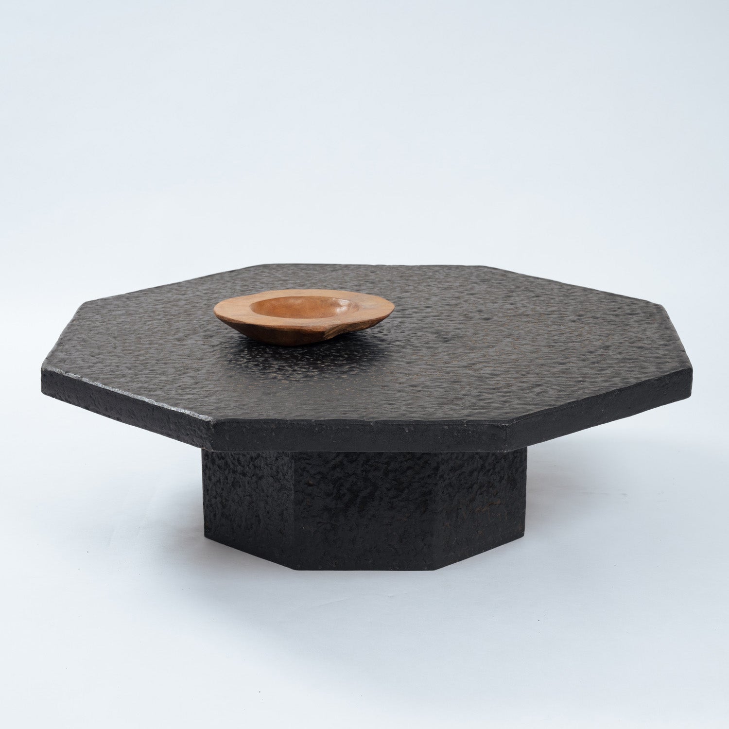 Octagonal_Black_Resin_Coffee_Table,_Northern_European_Postmodern_Cocktail_Table,_1970s
