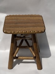 Brutalist_Organic_Oak_Tree_Stool,_Wabi_Sabi_Style,_1970s,_Europe