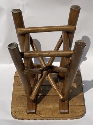 Brutalist_Organic_Oak_Tree_Stool,_Wabi_Sabi_Style,_1970s,_Europe