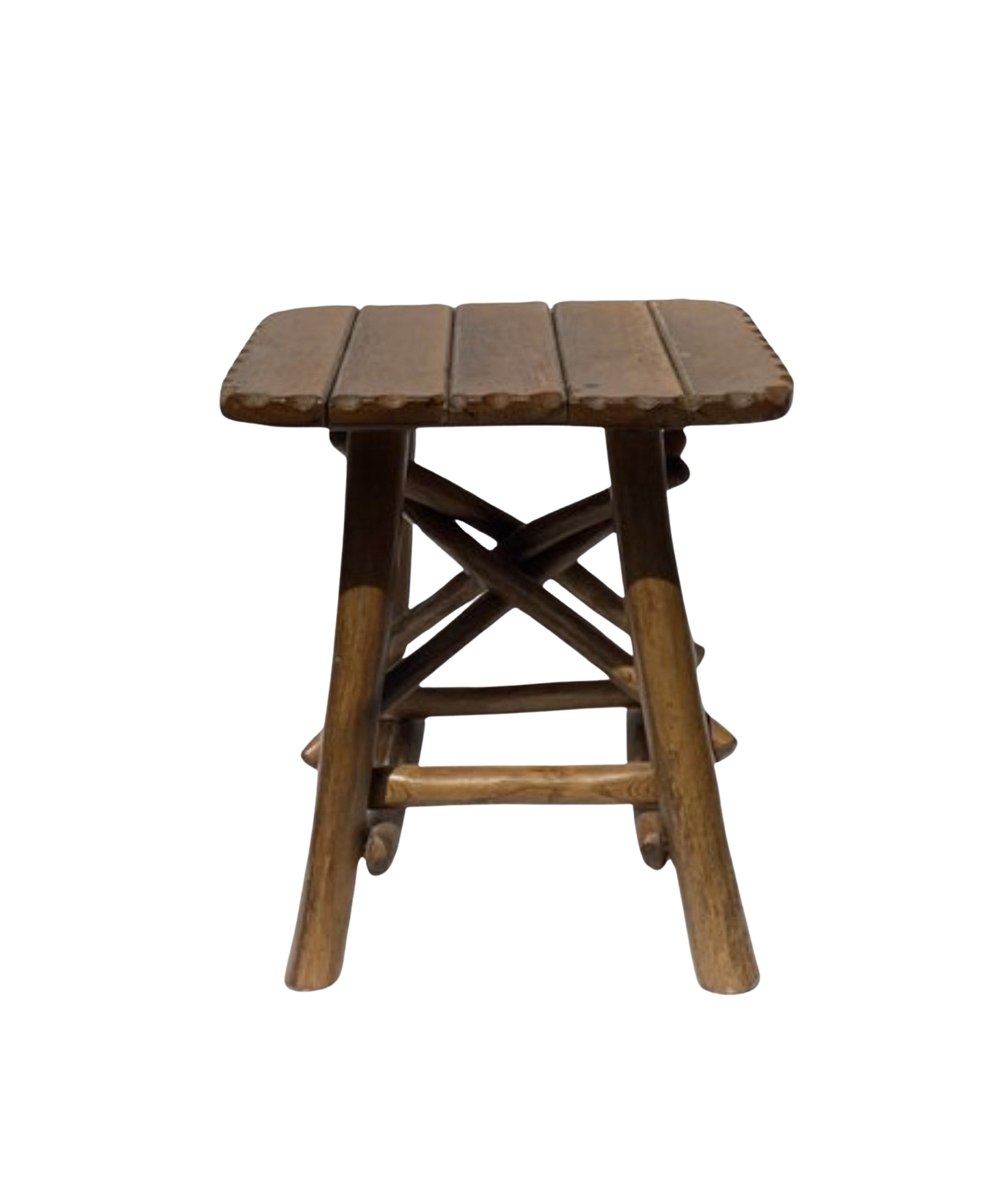 Brutalist_Organic_Oak_Tree_Stool,_Wabi_Sabi_Style,_1970s,_Europe