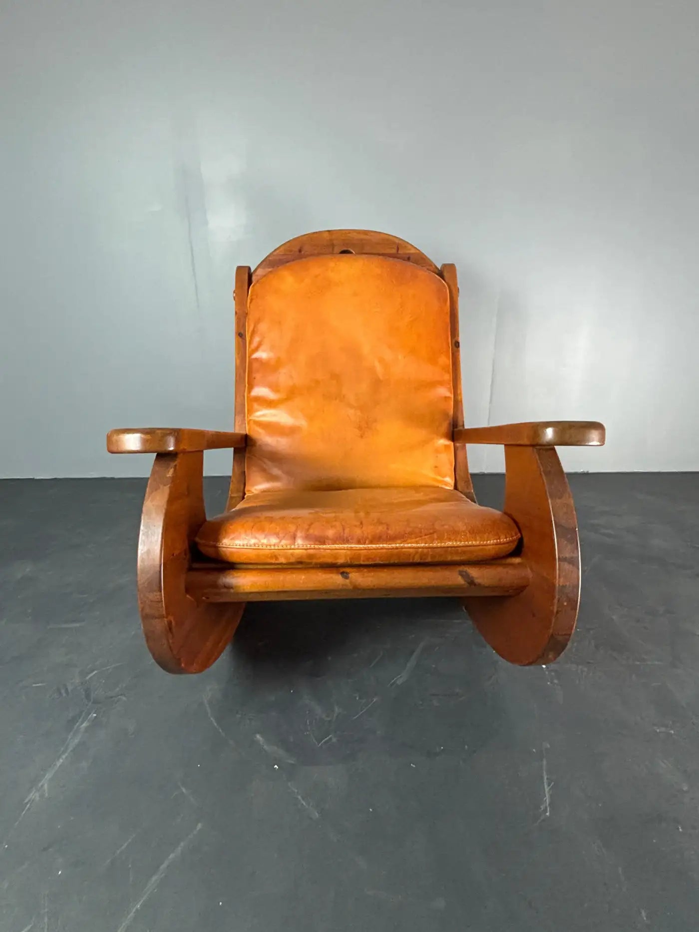 Pine_Rocking_Lounge_Chair_by_Wasa,_1984,_Europe