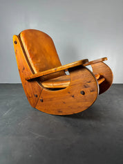 Pine_Rocking_Lounge_Chair_by_Wasa,_1984,_Europe