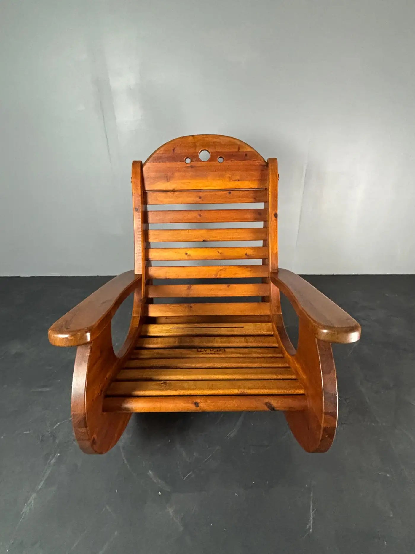 Pine_Rocking_Lounge_Chair_by_Wasa,_1984,_Europe
