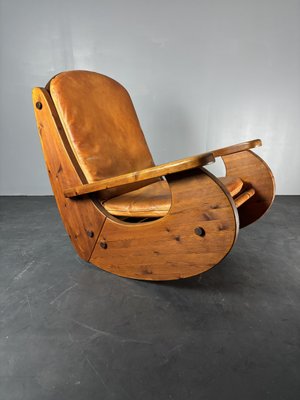 Brutalist_Pine_Rocking_Lounge_Chair_with_Leather_Seat_from_Wasa,_1984